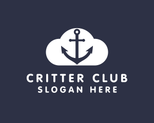 Sailor Anchor Cloud  logo design