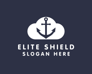 Sailor Anchor Cloud  logo design