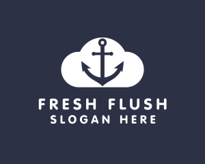 Sailor Anchor Cloud  logo design