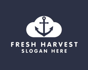 Sailor Anchor Cloud  logo design