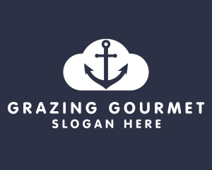 Sailor Anchor Cloud  logo design