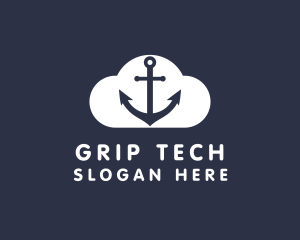 Sailor Anchor Cloud  logo design