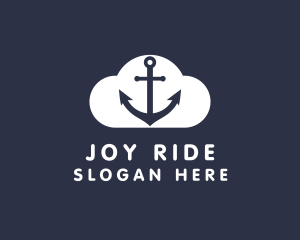 Sailor Anchor Cloud  logo design