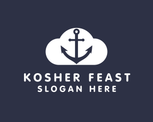 Sailor Anchor Cloud  logo design