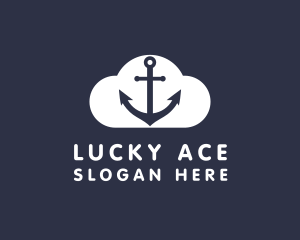 Sailor Anchor Cloud  logo design