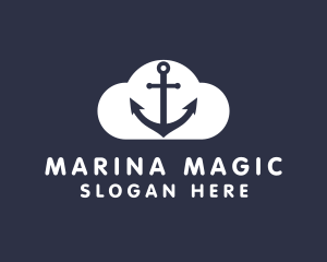 Sailor Anchor Cloud  logo design