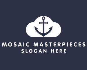 Sailor Anchor Cloud  logo design