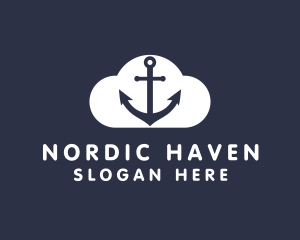 Sailor Anchor Cloud  logo design