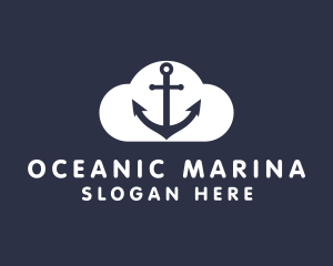 Sailor Anchor Cloud  logo design