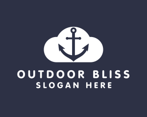 Sailor Anchor Cloud  logo design