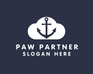 Sailor Anchor Cloud  logo design