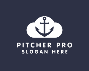 Sailor Anchor Cloud  logo design