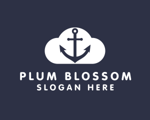 Sailor Anchor Cloud  logo design