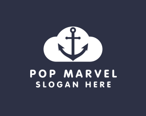 Sailor Anchor Cloud  logo design