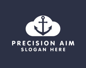 Sailor Anchor Cloud  logo design