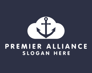 Sailor Anchor Cloud  logo design