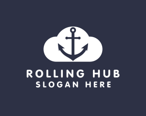 Sailor Anchor Cloud  logo design