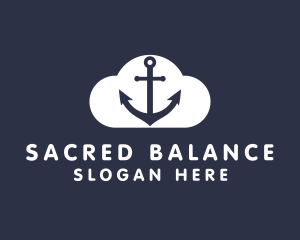 Sailor Anchor Cloud  logo design