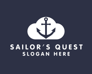 Sailor Anchor Cloud  logo design