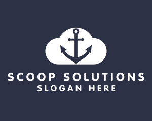 Sailor Anchor Cloud  logo design