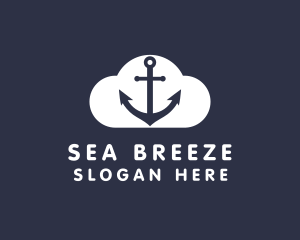 Sailor Anchor Cloud  logo design