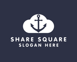 Sailor Anchor Cloud  logo design