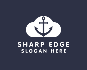 Sailor Anchor Cloud  logo design