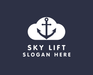 Sailor Anchor Cloud  logo design