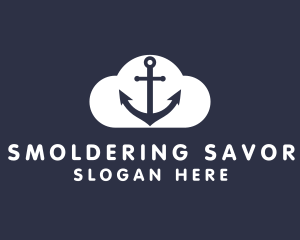 Sailor Anchor Cloud  logo design