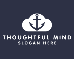 Sailor Anchor Cloud  logo design