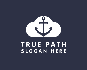 Sailor Anchor Cloud  logo design