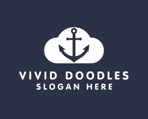 Sailor Anchor Cloud  logo design