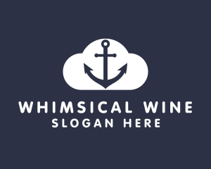 Sailor Anchor Cloud  logo design