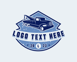 Pickup Tow Truck logo