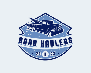 Pickup Tow Truck logo design