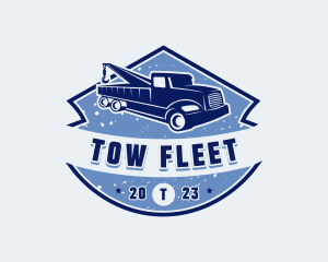 Pickup Tow Truck logo design