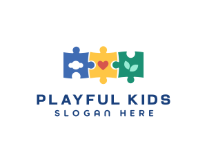 Nursery Puzzle Toy logo design