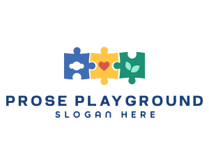 Nursery Puzzle Toy logo design