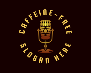 Podcast Radio Microphone logo design