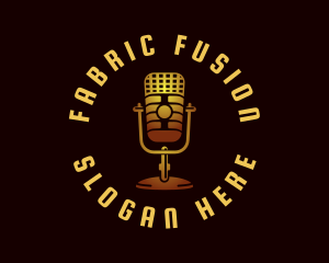 Podcast Radio Microphone logo design