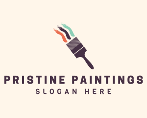 Paint Maintenance Paint Brush logo design