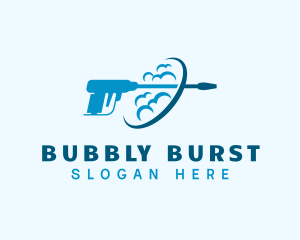 Pressure Washing Suds logo design