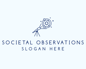 Planetarium Space Observatory logo design