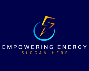 Lightning Electric Bolt logo design