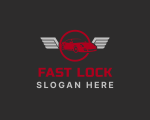 Fast Car Wings logo design