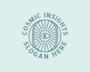 Cosmic Fortune Teller Eye logo design