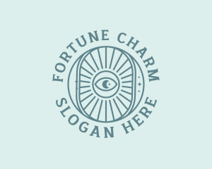 Cosmic Fortune Teller Eye logo design