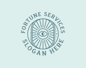 Cosmic Fortune Teller Eye logo