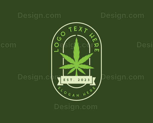 Cannabis CBD Leaf Logo