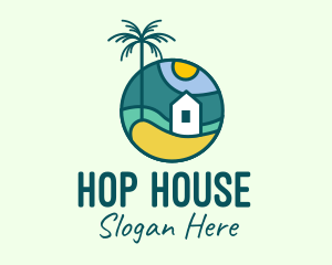 Tropical Beach House logo design